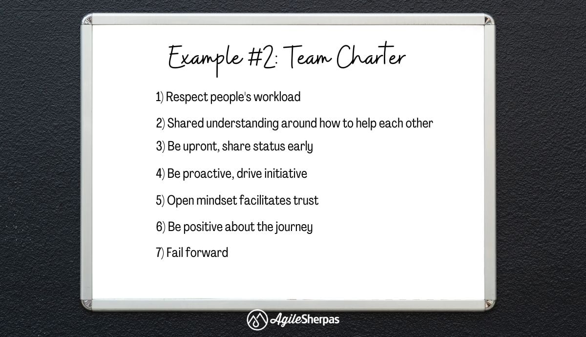 Building your First Agile Team Charter